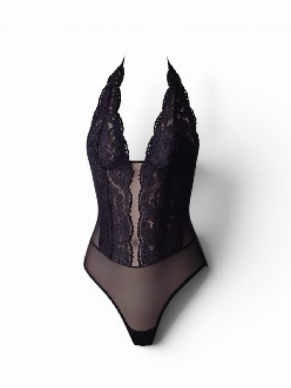 B.tempt'd'by Wacoal Women's Ciao Bella Lingerie Halter Bodysuit Black Size M